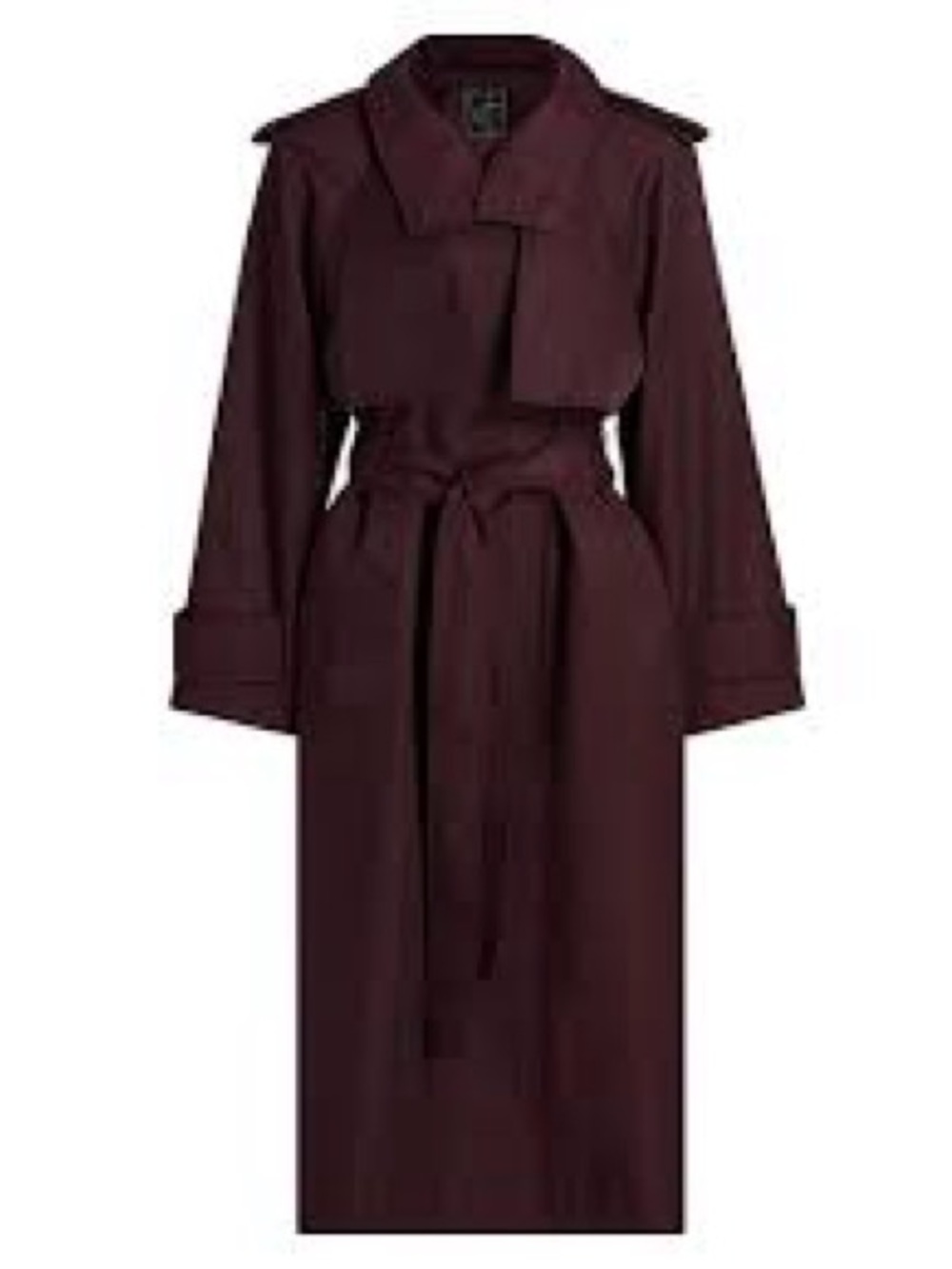 Women’s Forrani Belted Trench Coat in Burgundy
